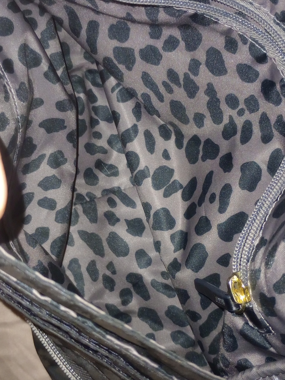 Black Leopard-Print Crossbody Bag with Removable Hand Strap And Guitar Strap - Picture 6 of 7